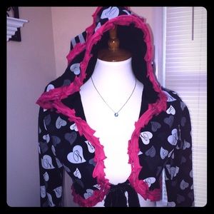 Handmade Hoodie made from UpCycled Fabrics